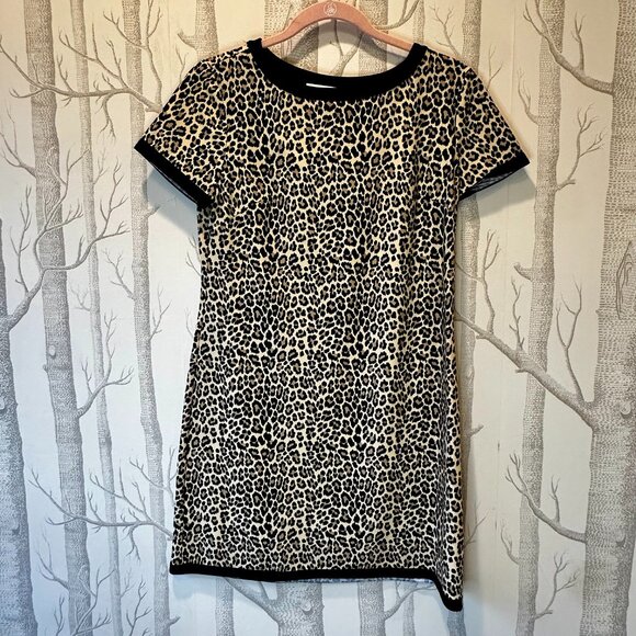 Jude Connally Leopard Cheetah Shirt Dress- Size Small - Picture 1 of 5
